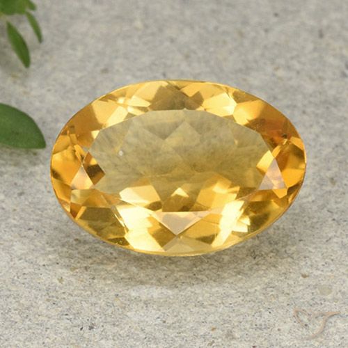 5.05ct 자연스러운 미디엄 골든 황수정, 타원형, VVS-VS