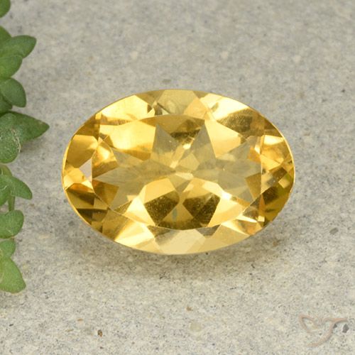 4.96ct 자연스러운 골든 오렌지 황수정, 타원형, VVS-VS