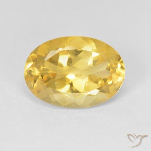 5.10ct 자연스러운 미디엄 골든 황수정, 타원형, VVS-VS