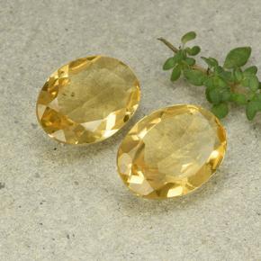 8.06캐럿 천연 미디엄 골든 시트린 보석, 타원형 컷, 14×10.1 mm, VVS-VS