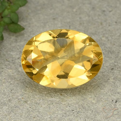 4.93ct 자연스러운 골든 오렌지 황수정, 타원형, VVS-VS