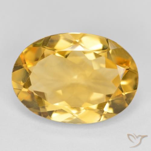 4.63ct 자연스러운 미디엄 골든 황수정, 타원형, VVS-VS