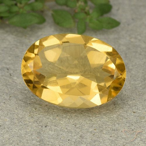 5.25ct 자연스러운 미디엄 골든 황수정, 타원형, VVS-VS