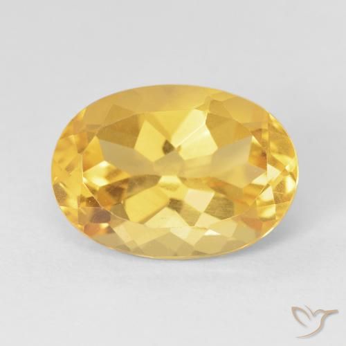 6.22ct 자연스러운 골든 황수정, 타원형, VVS-VS