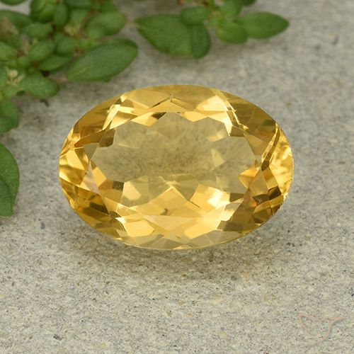 5.15ct 자연스러운 미디엄 골든 황수정, 타원형, VVS