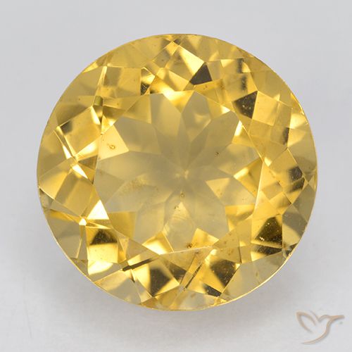 6.05ct 자연스러운 골든 황수정, 둥근, VVS
