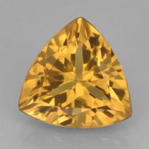 2.24캐럿 천연 다크 골든 시트린, 트릴리언, 9.3×9 mm, VVS