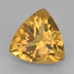 2.24캐럿 천연 다크 골든 시트린, 트릴리언, 9.3×9 mm, VVS