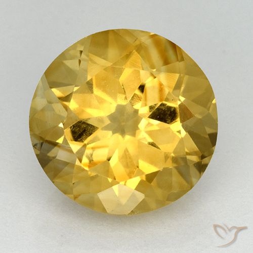 5.65ct 자연스러운 골든 황수정, 둥근, VVS