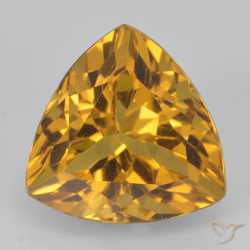 2.33ct 자연스러운 딥 골든 오렌지 황수정, 일조, VVS