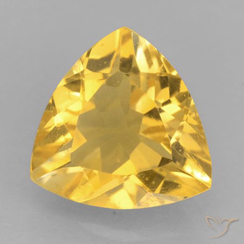 2.00ct 자연스러운 브라이트 골드 황수정, 일조, VVS