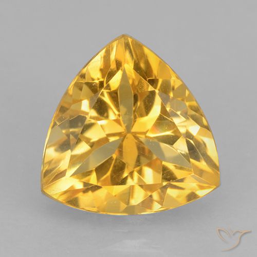 2.36ct 자연스러운 미디엄 골드 황수정, 일조, VVS