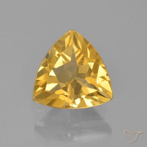 2.08ct 자연스러운 브라이트 골드 황수정, 일조, VS
