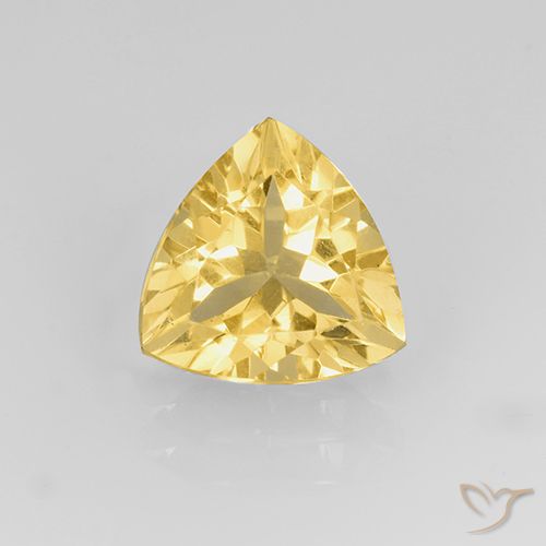 1.99ct 자연스러운 라이트 골드 황수정, 일조, VVS-VS