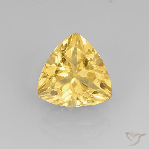 2.33ct 자연스러운 미디엄 골드 황수정, 일조, VVS-VS