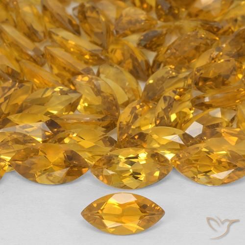 0.47ct 자연스러운 오렌지-골드 황수정, 보석, VVS-VS