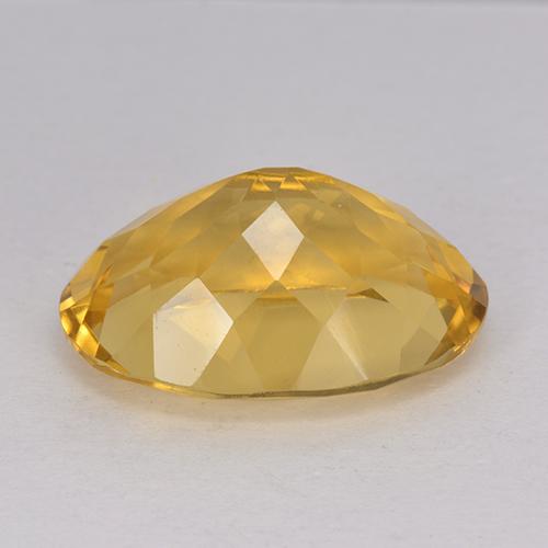 12.00캐럿 천연 골든 시트린, 타원형 컷, 18.2×13.1 mm, VVS