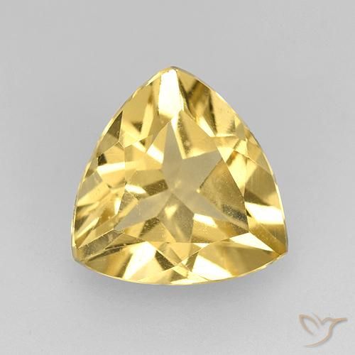 1.85ct 자연스러운 미디엄 골드 황수정, 일조, VVS