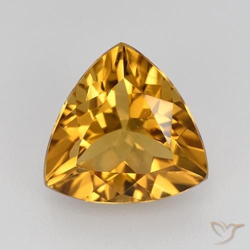 2.19ct 자연스러운 미디엄 오렌지-골드 황수정, 일조, VVS-VS