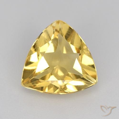 1.84ct 자연스러운 미디엄 골드 황수정, 일조, VVS-VS