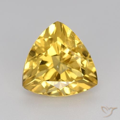 2.16ct 자연스러운 미디엄 골드 황수정, 일조, VVS-VS