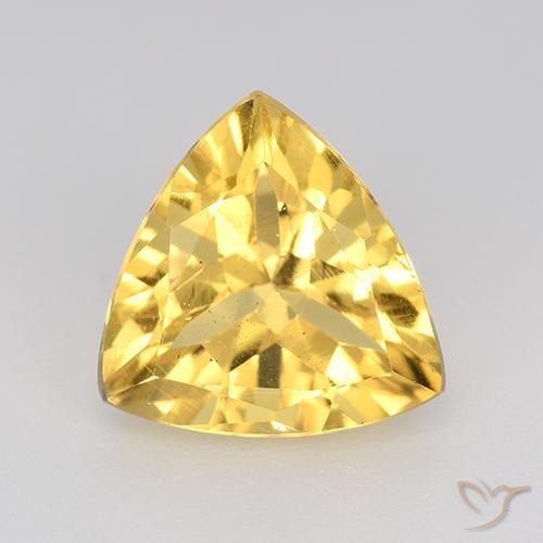 2.21ct 자연스러운 미디엄 골드 황수정, 일조, VVS-VS