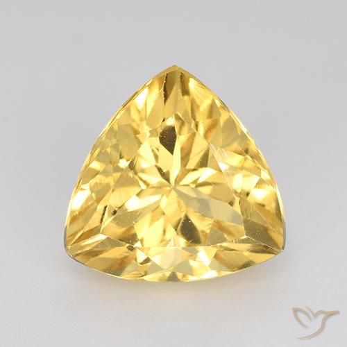 2.38ct 자연스러운 미디엄 골드 황수정, 일조, VVS-VS