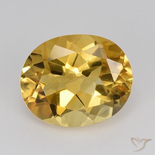 4.59ct 자연스러운 골든 오렌지 황수정, 타원형, VVS-VS