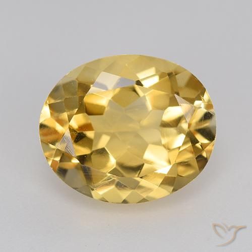 4.53ct 자연스러운 골든 오렌지 황수정, 타원형, VVS-VS