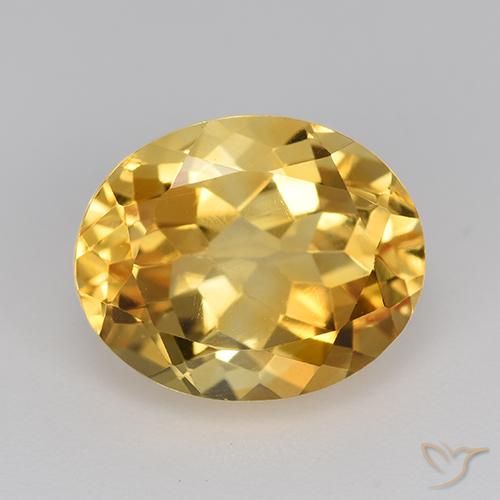 4.76ct 자연스러운 골든 오렌지 황수정, 타원형, VVS-VS