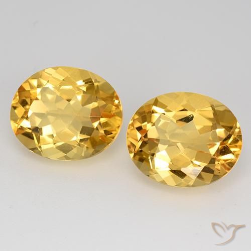 9.44캐럿 천연 골든 시트린 보석, 타원형 컷, 12.2×10 mm, VVS-VS