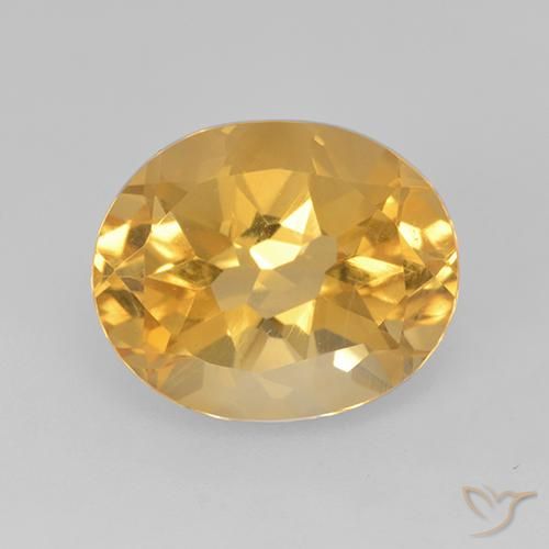 5.13ct 자연스러운 다크 골든 황수정, 타원형, VVS-VS