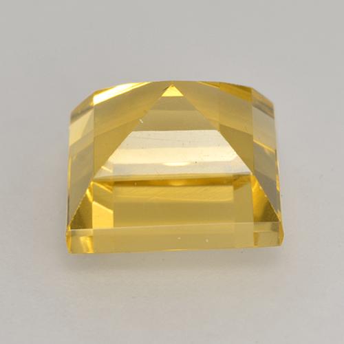 3.72캐럿 천연 골든 시트린, 스퀘어, 8.9×8.8 mm, VVS-VS