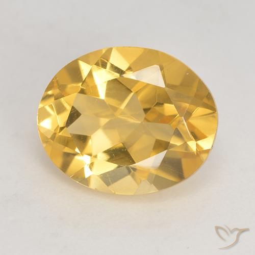 3.23ct 자연스러운 골든 황수정, 타원형, VVS-VS