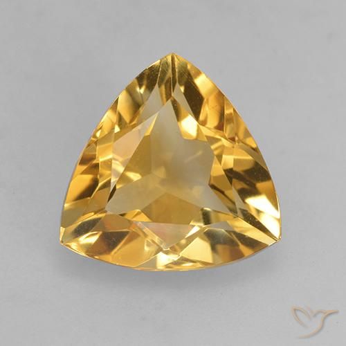 2.47ct 자연스러운 딥 골든 오렌지 황수정, 일조, VVS-VS