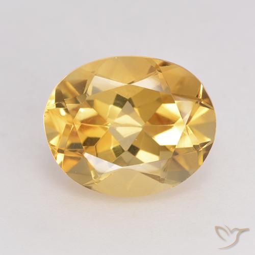 3.33ct 자연스러운 골든 황수정, 타원형, VVS-VS