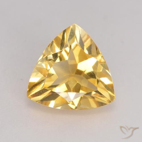2.07ct 자연스러운 미디엄 골드 황수정, 일조, VS
