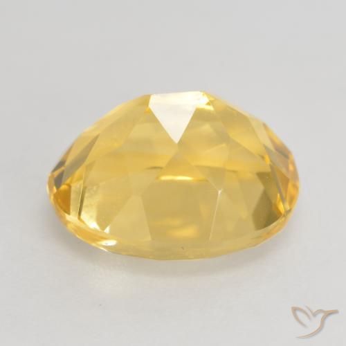 3.66캐럿 천연 미디엄 골든 황수정, 타원형, VVS-VS