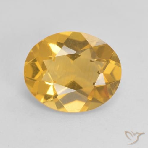 2.78ct 자연스러운 미디엄 다크 골든 황수정, 타원형, VS