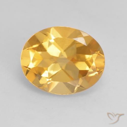 3.17ct 자연스러운 브라이트 골드 황수정, 타원형, VVS-VS
