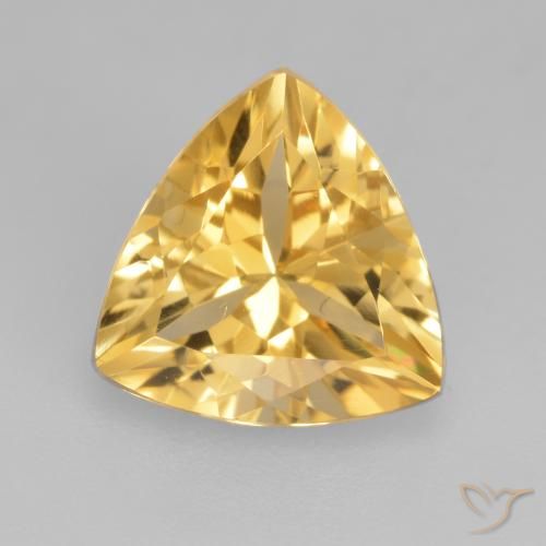 2.00ct 자연스러운 금 황수정, 일조, VVS-VS