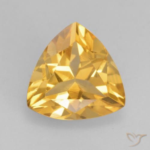 1.68ct 자연스러운 골든 오렌지 황수정, 일조, VS