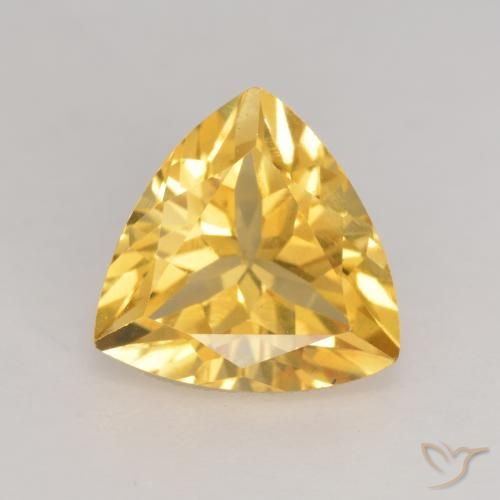 2.11ct 자연스러운 미디엄 골드 황수정, 일조, VVS-VS