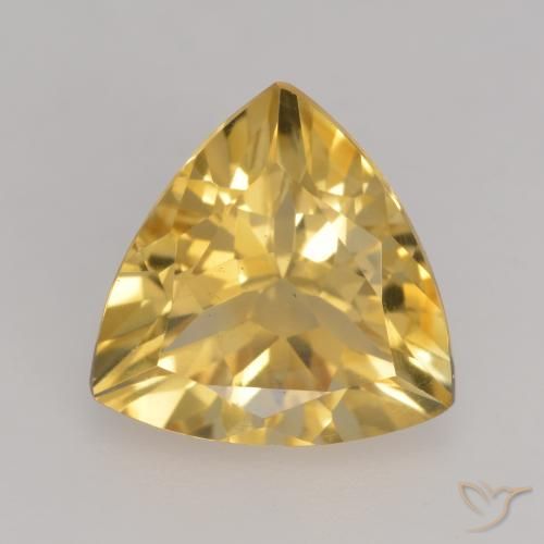 2.15ct 자연스러운 미디엄 골드 황수정, 일조, VVS-VS