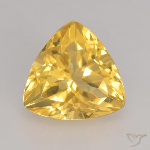 2.42ct 자연스러운 미디엄 골드 황수정, 일조, VVS-VS