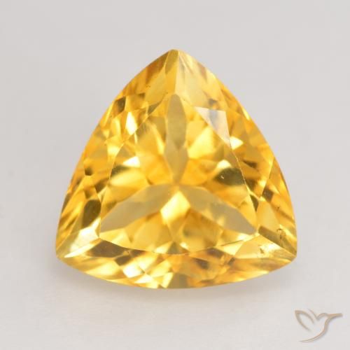 2.58ct 자연스러운 미디엄 골드 황수정, 일조, VVS-VS