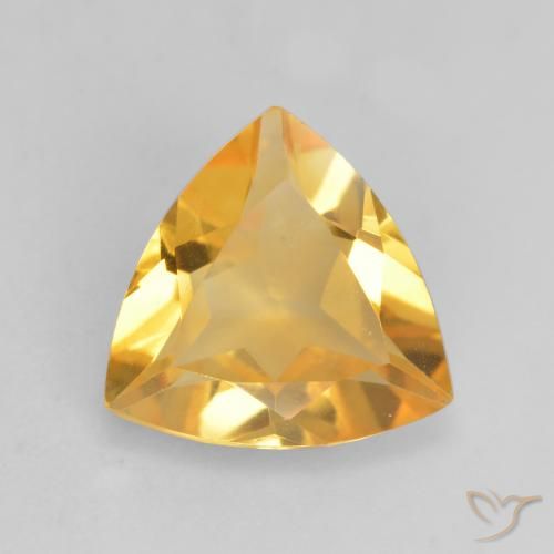 1.80ct 자연스러운 오렌지-골드 황수정, 일조, VVS-VS