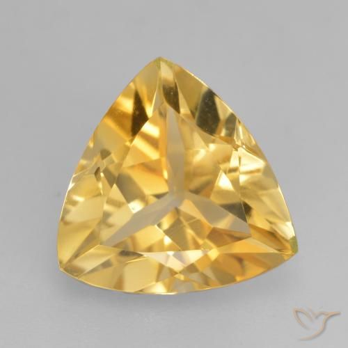 2.05ct 자연스러운 미디엄 골드 황수정, 일조, VVS-VS