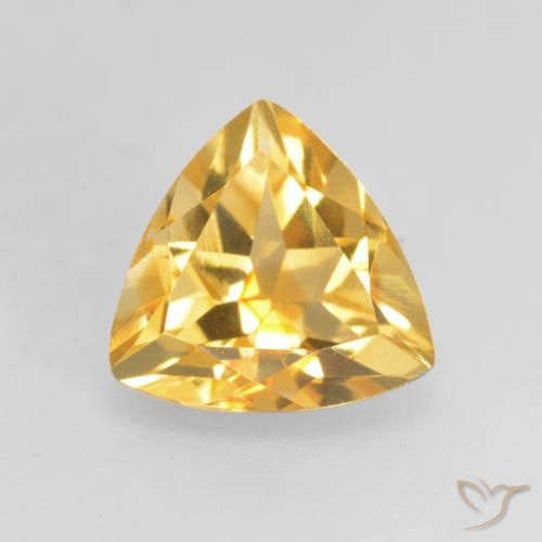 1.17ct 자연스러운 미디엄 골드 황수정, 일조, VVS-VS