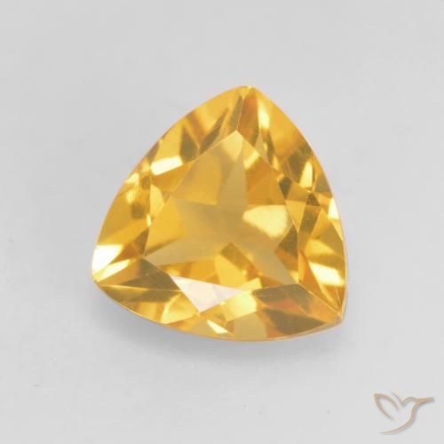1.14ct 자연스러운 미디엄 골드 황수정, 일조, VVS-VS